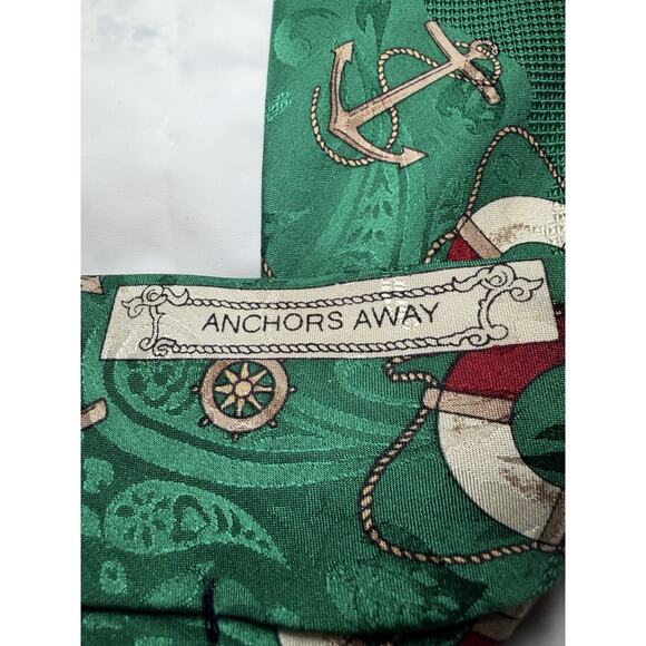 VINTAGE Stars & Stripes Brand Men’s Neck Tie With Anchor Theme - Picture 2 of 4